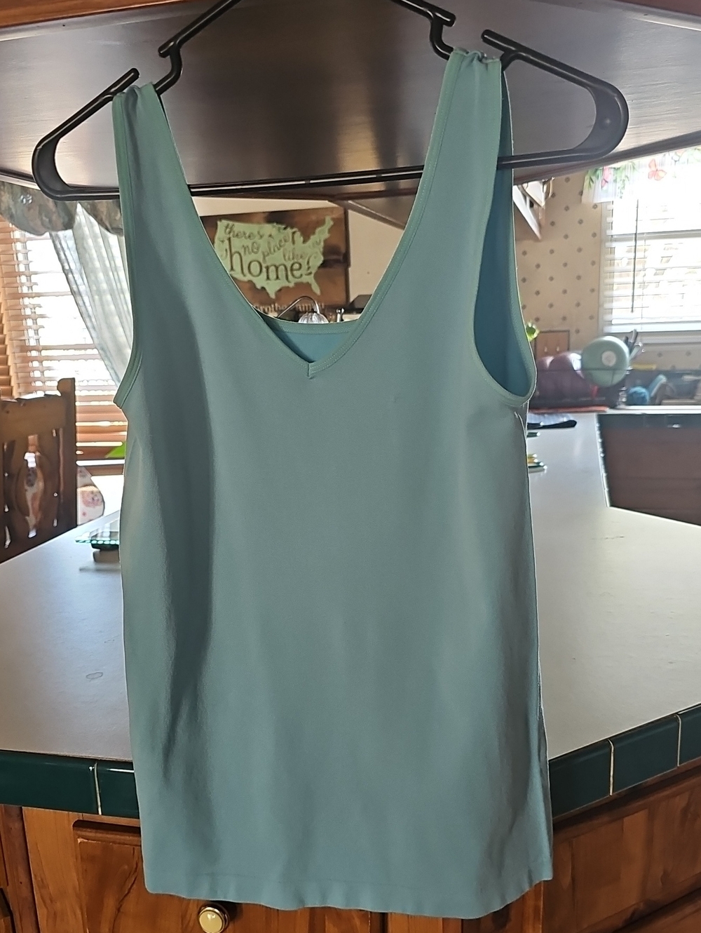 Light Blue Women's V-Neck Tank Top